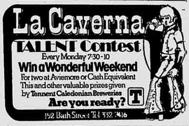La Caverna advert 1974